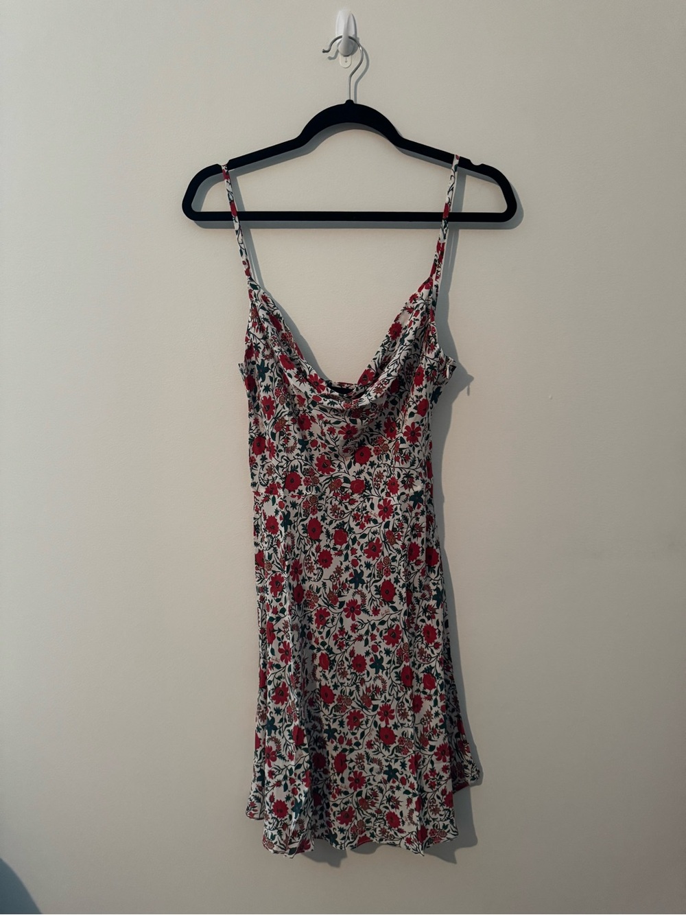 Realisation Par Cowl Neck Floral mini dress